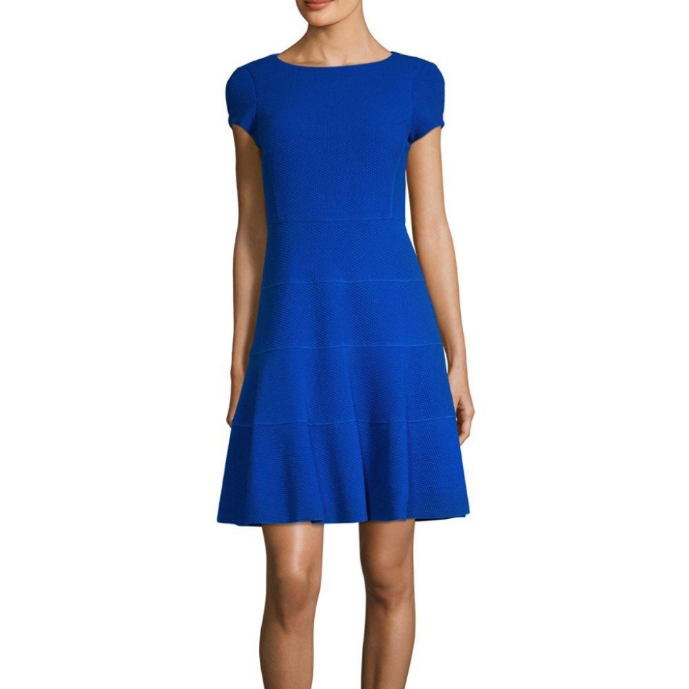 Rebecca Taylor textured fit and flare dress